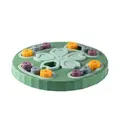 Puzzle Toys Feeder Slow Increase Interactive IQ Food Dispenser Eat Non-Slip Bowl Pet Cat Dogs Training Game(Green)