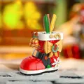Wishing Snow Boots Building blocks Desktop for Christmas Educational Toys for Boys and Girls 8+