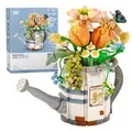 Mini Watering Pot Building Blocks Bonsai Plant Model Set DIY Flower Succulent Botanical Building Bricks Toy
