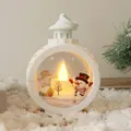 Christmas LED Lamp For House Lantern Light Candles Xmas Tree Ornaments Santa Lamp Home Decor