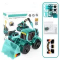 Solar Model STEM Construction Building Toys Solar Electric Car DIY Assembly Truck Engineering Vehicle Gifts Age 8+