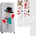 Snowman Fridge Magnets,Cute and Funny Snowman Fridge Stickers for Fridges, Garages, Office Cabinets