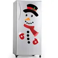 Snowman Refrigerator Magnets, Cute Funny Refrigerator Stickers, Christmas Decorations for Door, Office Cabinets