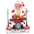 Dancing Singing Santa Claus Playing Drum Christmas Doll Musical Moving Figure Battery Operated Decoration