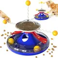 Cat Toys Interactive Kitten Toy for Indoor Cats Teaser Supplies Birthday Gift(Blue)