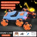 6WD Remote Control Car Stunt Tank with 360?Rotating Drifting Lights Music 6 Wheels Crawler RC Cars for Boys Age 6+ (Blue)