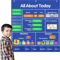 All About Today Circle Time Learning Center Pocket Chart Preschool Weather Calendar Circle Time