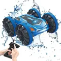 Amphibious Remote Control Stunt Car Pool Toys for Boys 4-8-12 Years Old (Blue)