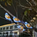Solar Tree Lights Set of 5 Resin Birds Lights for Patio, Yard, Garden Lawn Christmas Holiday Decor