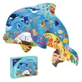108 Pcs Jigsaw Puzzles Colorful Fun Animal Shaped Puzzle Learning Educational Toys Gifts Games for Age 3+(Dolphin)