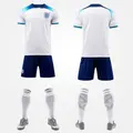 Size 2XL England World Cup Sport Host Stadium Fans Supporter National Team Soccer Footaball Short sleeves T Shirt Trousers Socks