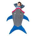 Shark Blanket Tail Super Soft and Cozy Fleece Blanket Machine Washable Wearable FOR HEIGHT 100-150CM SizeS