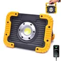 Rechargeable Work Light 30W LED Portable Flood Light 180� Adjustable Stand for Job Site Lighting Outdoor Camping Car Repairing(1 Pack)