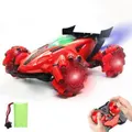 Remote Control Car 1:14 Fog Stunt Drift Car High Speed Racer 2.4Ghz 360� Rotation Toy with Dazzling Lighting for Boys Girls