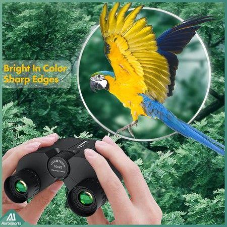 10x25 Binoculars for Adults and Kids, Large View Compact Binoculars for Bird Watching Hunting Hiking