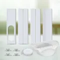 Air Conditioner Kit Max Adjustable Length 43cm -140cm Air Conditioner Window Vent Reinforced PVC Plates Seal