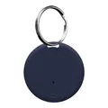 Portable GPS Tracking Bluetooth Keyring Items Tracking with Ring,Smart Anti-Loss Device Waterproof Device Tool Pet Locator for Pet Cats Dogs Wallet Key (Dark Blue)