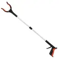 Grabber Reacher Tool,360�Rotating Head,Wide Jaw,32" Foldable,Lightweight Trash Claw Grabbers for Elderly,Reaching Tool for Trash Pick Up Stick,Litter Picker,Arm Extension (Orange)