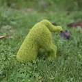 Yard Decor Dog Shape Statue, DIY Artificial Grass Animal Decor for Lawn Patio