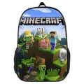 Minecraft Adventure Backpack for Boys for School, Camping, Travel, Outdoors and Fun (Green)