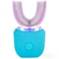 U Shape Automatic Toothbrush with UV Light, Wireless Charging 4 Cleaning Modes, Home Travel Washable Dual Use