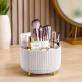 Makeup Brush Holder Organizer 360� Rotating Holder 5 Slot Make up Brushes Cup for Cosmetics Painting Pen