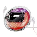 Portable CD Player,Rechargeable Car CD Player,Multifunctional CD MP3 Player,3.5mm AUX Cable with Earphone Storage Bag for Home Travel Car