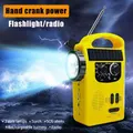 USB Emergency Radios Power Bank Solar AM/FM Radios with Flashlight LED Light TF Card Playback Adjustable Brightness Outdoor Gear