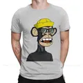 XL Funny Chic BAYC NTF T-Shirt Natural fiber fabrics neck Shirt Fashion Short Sleeve 175-180cm 90kg