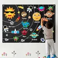 Outer Space Felt Story Board Set Solar System Universe Storytelling Interactive Play KitAstronaut Planets Alien Galaxy Reusable Gift for Boys Girls
