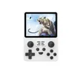 Handheld Retro Game Console 3.5 Inch IPS Screen Built-in 10000 Games PS1/PSP/GBA/GBC/BIN/FC/MD 16G+64G-White