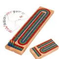 Games Crib Board, Fun Family Board Game,Multi-Colored Pegs, Ideal for 2-4 Players, Ages 8 and Up (1 Pack)