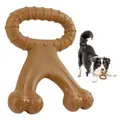 Dog Chew Toy for Aggressive Chewers Real Beef Flavor Durable Dog Teething Chew Toys Bones for Medium Large Breeds