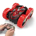 Double Sided RC Stunt Car 360� Rotating 2.4Ghz Indoor/Outdoor All Terrain Rechargeable Electric Toy Cars Gifts for Girls Boys Kids and Adults Red