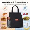 Lunch Bags, Insulated Reusable Lunch Tote with Internal Pocket, Lunch Tote bag for Work (Gray)