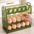 Egg Storage Box Egg Storage Container Reusable with Handle Multi Tier Large Capacity Egg Holder