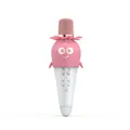 K5 Wireless Karaoke Microphone Home Microphone Cartoon Carrot Children Handheld Microphone Audio Microfone Condensador Pink