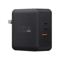 100W 3-Ports GaN Fast ChargerUSB C PD.3 and QC.3 Fast Foldable Wall Charger for MacBook Google ThinkPad, Galaxy iPad Pro iPhone More Color Black
