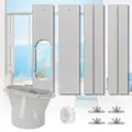 Portable Air Conditioner Window Kit,Adjustable Vertical/Horizontal Sliding Window Kit Plate for AC Unit,AC Window Vent Kit,AC Window Seal Suitable for 5.1" AC Exhaust Hose