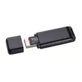 K1 Digital MP3 Voice Recorder USB TF Card Reader - Black