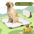Dog Toilet Puppy Pad Trainer Pet Bathroom House Potty Training Pee Holder Tray Portable Foldable 52.5x52.5cm