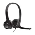 H390 Wired Headset for PC Laptop, Stereo Headphones with Noise Cancelling Microphone