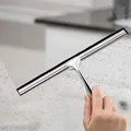 Stainless Steel Squeegee Glass Window Cleaner Wiper Bathroom Tile Wall Wiper for Bathroom Mirror
