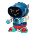 Children's Educational Electric Robot Dancing Robot Toy Music Early Education Walking Robot Christmas Gift Education Toys For Kids Age 4+(Blue)