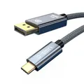 USB C to DisplayPort 1.4 Cable [8K@60Hz,4K@144Hz 120Hz,2K@240Hz],5K Type C to DP 1.4 Cable,[32.4 Gbps,Thunderbolt 4/3 Compatible] for MacBook Pro M1 M2,Mac Studio,Mac Mini,XPS,(2m)