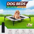 Dog Bed Trampoline Large Pet Elevated Sofa Raised Cot Outdoor Camping Indoor Portable Durable Washable Grey L