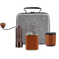 4-Piece Portable Pour-over DIY Manual Portable Coffee Maker Set with Hand Grinder for Travel
