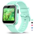 Kids Smart Watch with Puzzle Games HD Touch Screen Camera Video Music Player Pedometer Alarm Clock Flashlight Fashion Kids Smartwatch Gift for Age3+ Year Old Boys Girls Toys (Green)