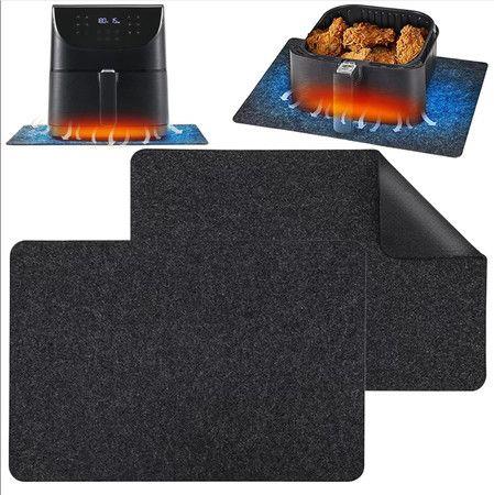 Air Fryer Mat Heat Resistant Countertop Protector Sliding Hot Pad Blender Oven Coffee Maker Kitchen Appliance Safety 2 Pcs