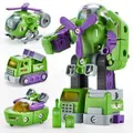 3+in-1 Take Apart Robot Kids Toys 3-5-7 STEM Toys Transformer Toys Building Construction for 5+ Year Old Boys Gift